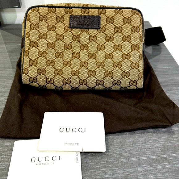 Gucci Handbags - Gucci GG Supreme Guccissima Canvas Fanny Pack Waist Bag RARE Authentic